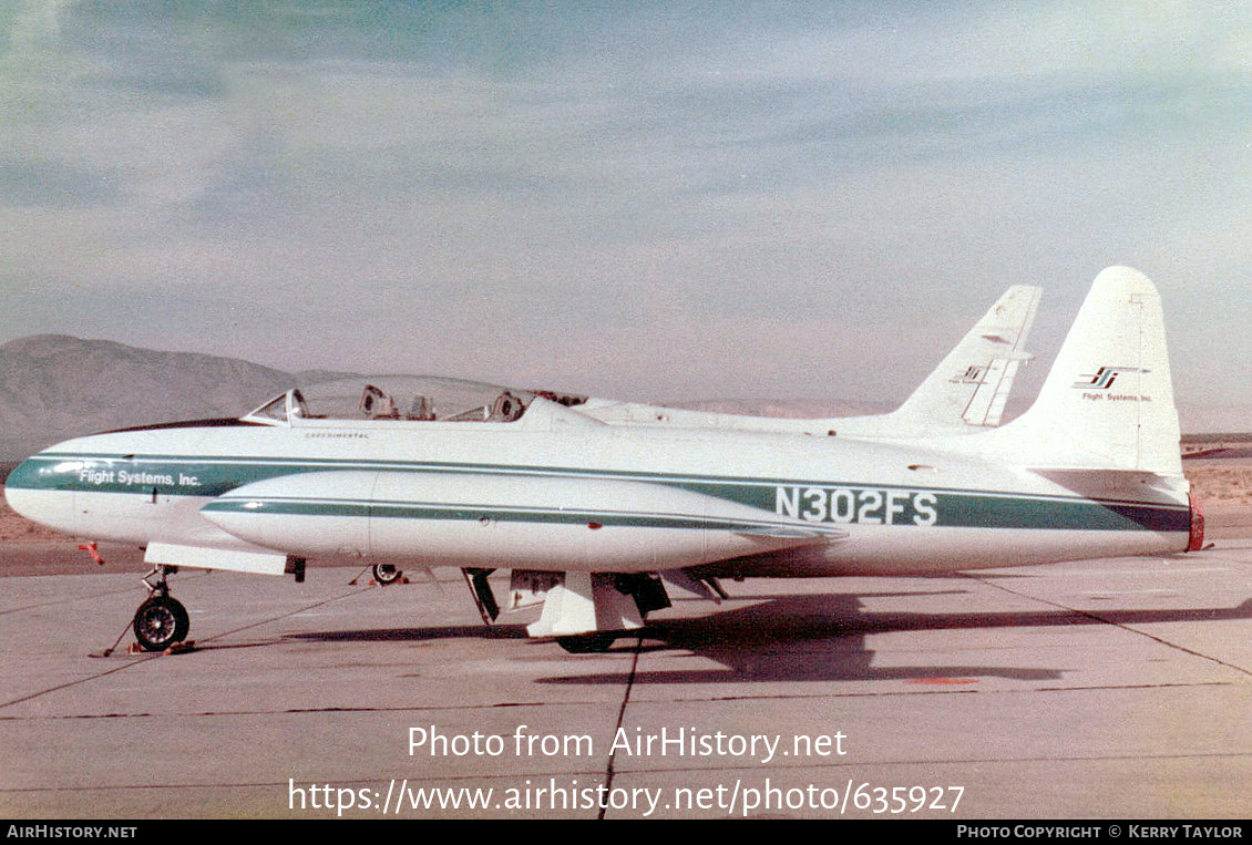 Aircraft Photo of N302FS | Canadair CT-133 Silver Star 3 | Flight Systems Inc. | AirHistory.net #635927