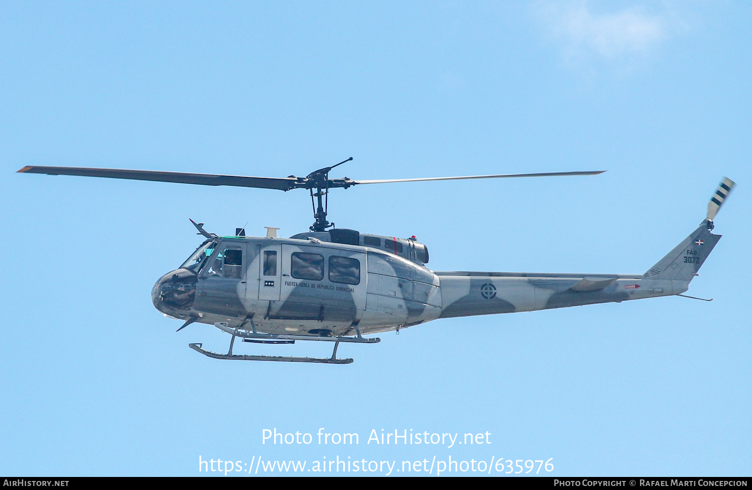 Aircraft Photo of 3072 / FAD3072 | Bell UH-1H-II Iroquois | Dominican Republic - Air Force | AirHistory.net #635976