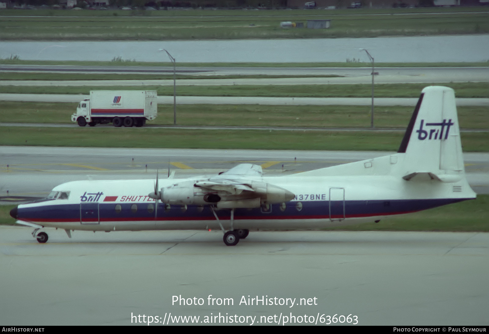 Aircraft Photo of N378NE | Fairchild Hiller FH-227C | Britt Airways | AirHistory.net #636063