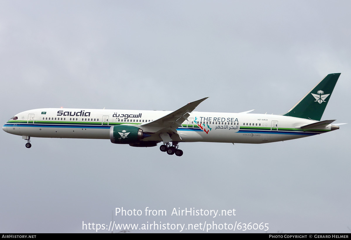 Aircraft Photo of HZ-AR33 | Boeing 787-10 Dreamliner | Saudia - Saudi Arabian Airlines | AirHistory.net #636065