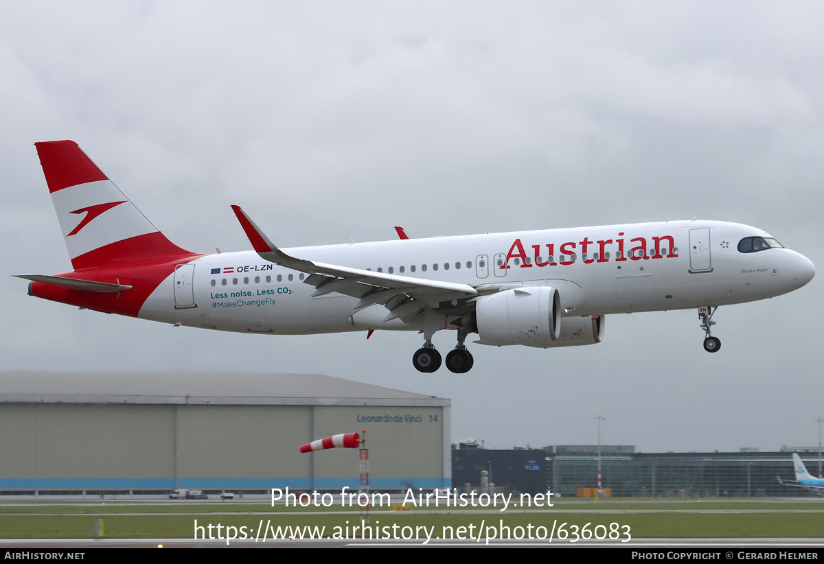 Aircraft Photo of OE-LZN | Airbus A320-271N | Austrian Airlines | AirHistory.net #636083