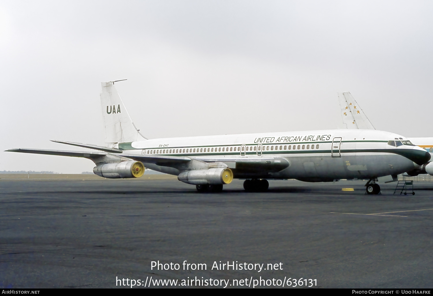 Aircraft Photo of 5A-DHO | Boeing 707-123B | United African Airlines | AirHistory.net #636131