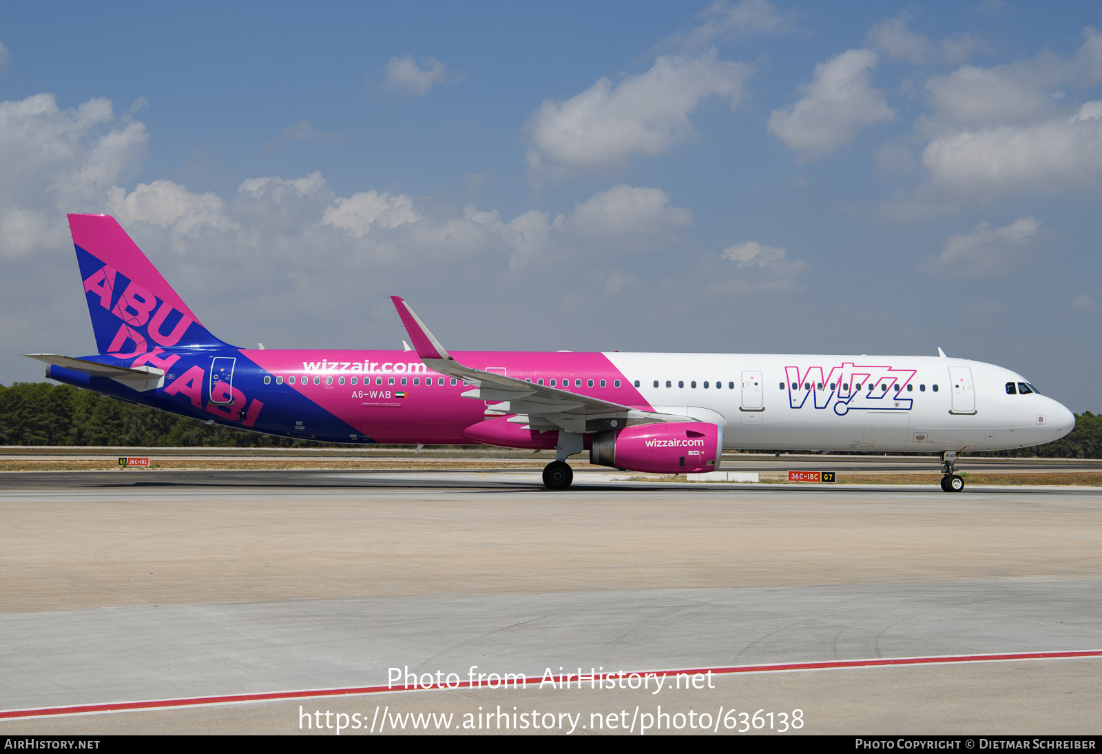 Aircraft Photo of A6-WAB | Airbus A321-231 | Wizz Air Abu Dhabi | AirHistory.net #636138