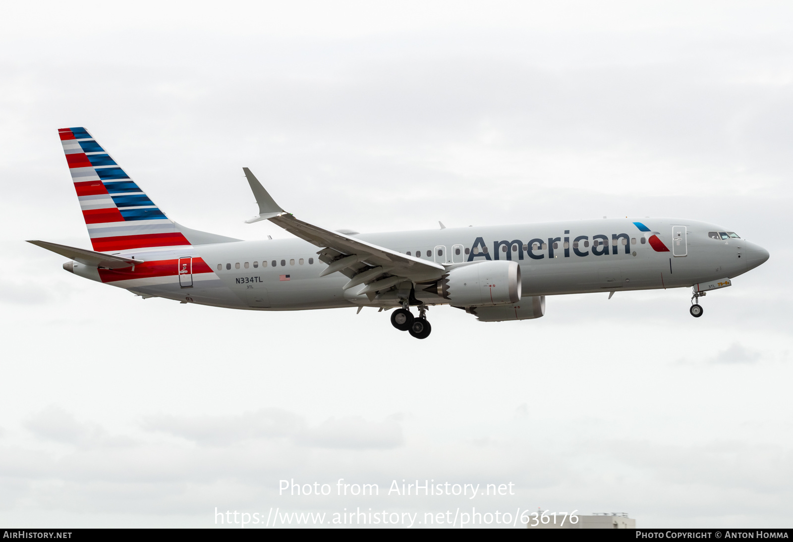 Aircraft Photo of N334TL | Boeing 737-8 Max 8 | American Airlines | AirHistory.net #636176