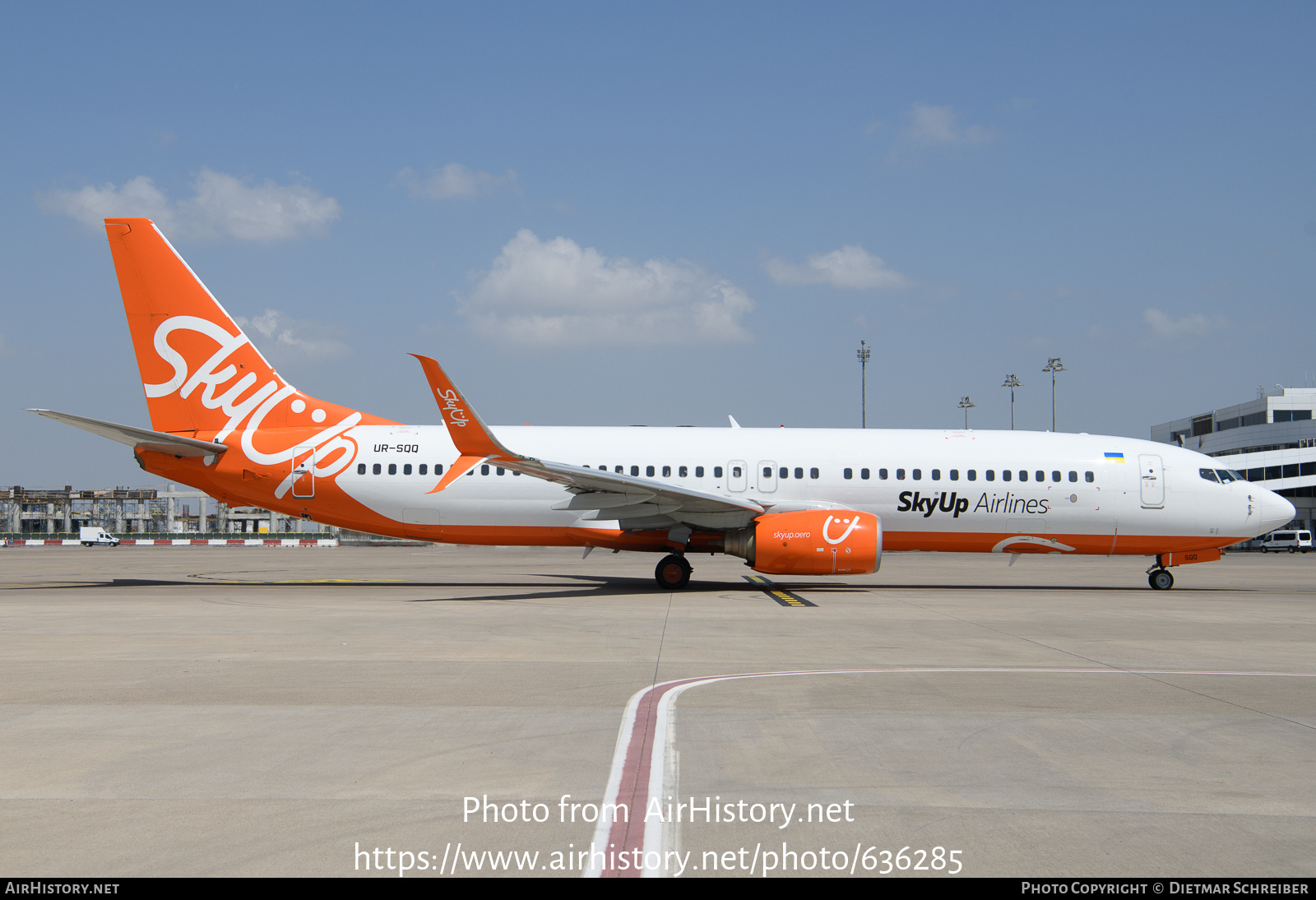 Aircraft Photo of UR-SQQ | Boeing 737-8Q8 | SkyUp Airlines | AirHistory.net #636285