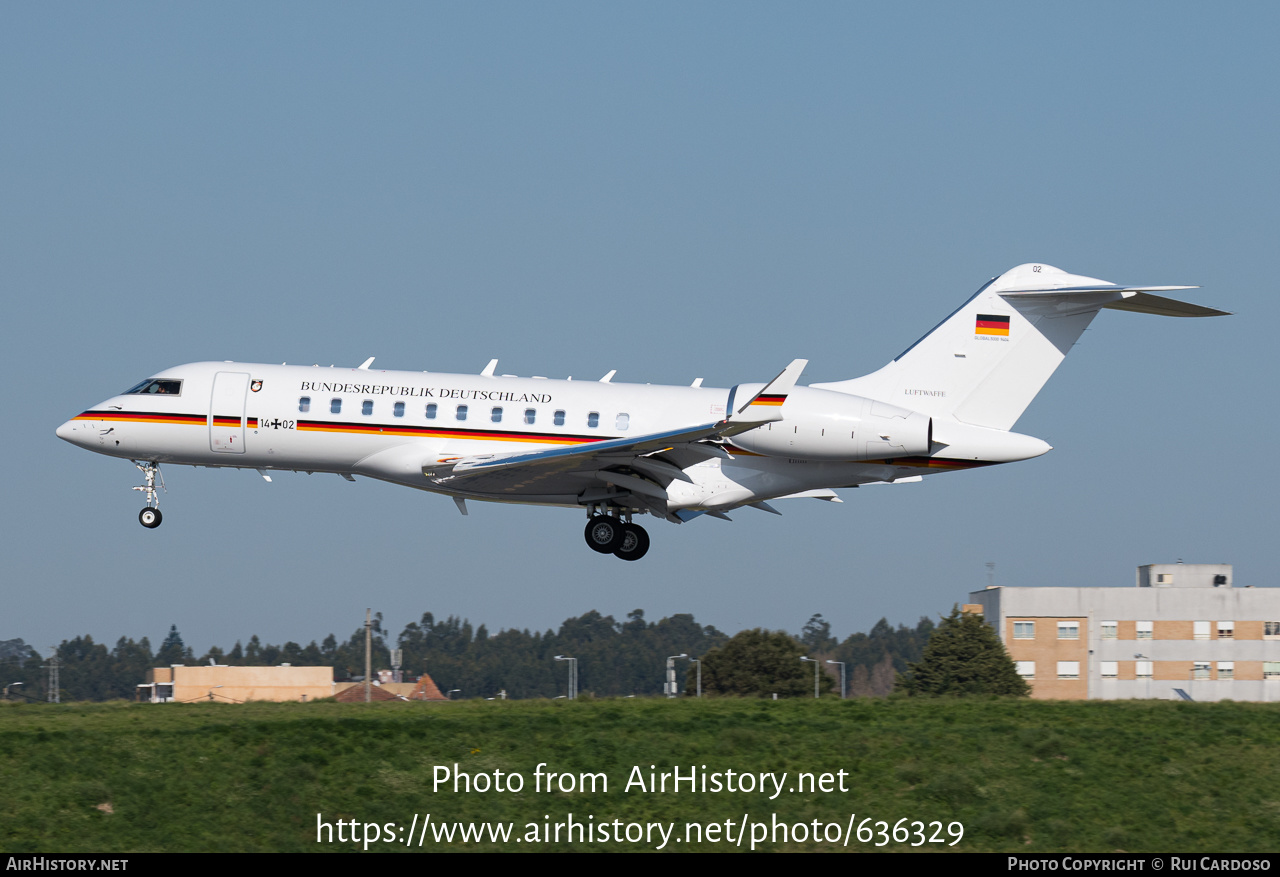 Aircraft Photo of 1402 | Bombardier Global 5000 (BD-700-1A11) | Germany - Air Force | AirHistory.net #636329