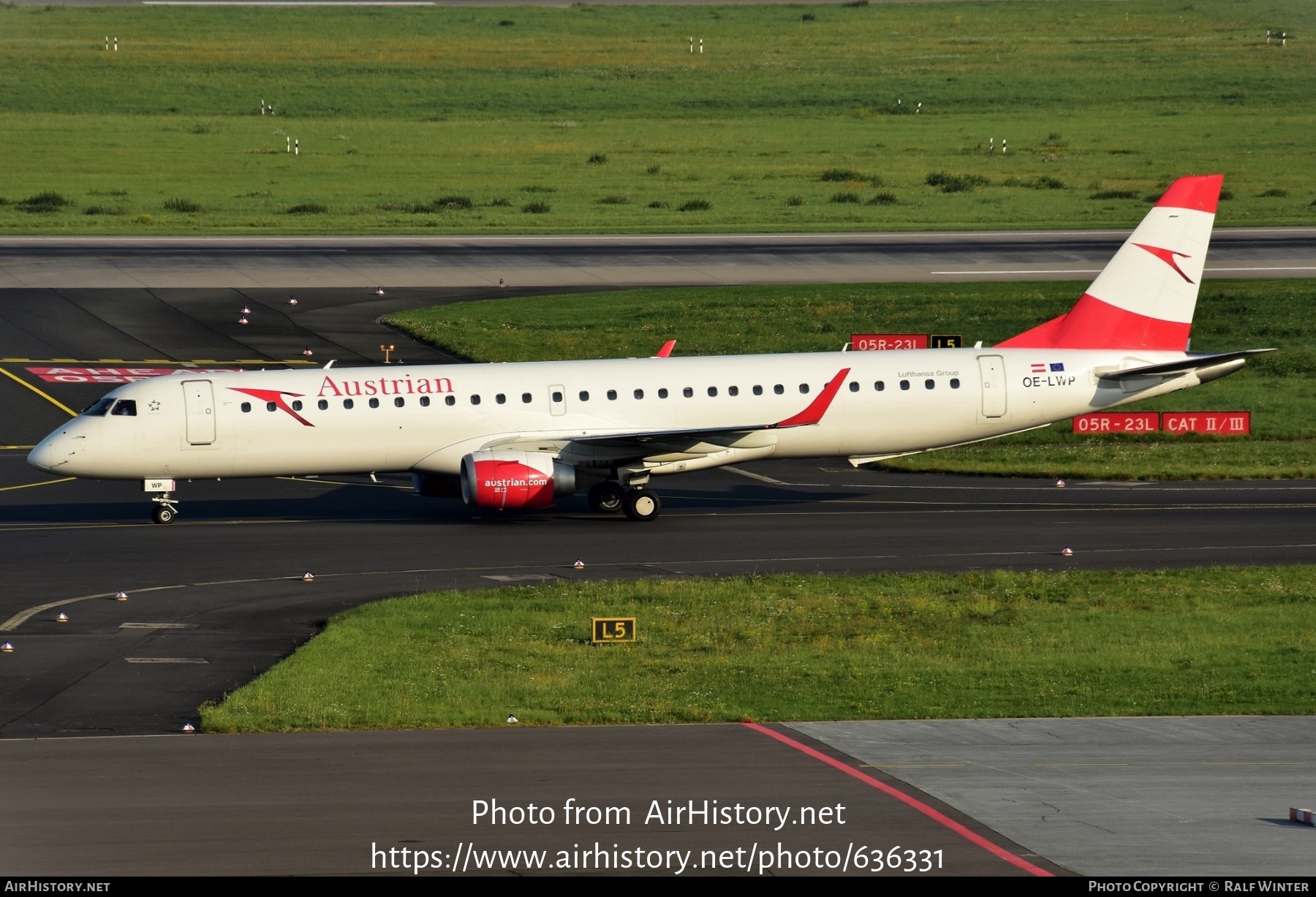 Aircraft Photo of OE-LWP | Embraer 195LR (ERJ-190-200LR) | Austrian Airlines | AirHistory.net #636331