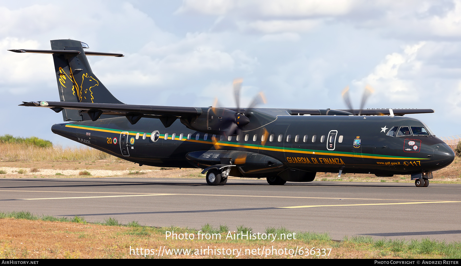 Aircraft Photo of MM62311 | ATR ATR-72-600MPA | Italy - Guardia di Finanza | AirHistory.net #636337