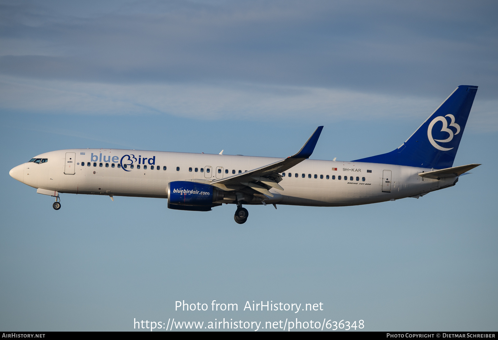 Aircraft Photo of 9H-KAR | Boeing 737-86J | BlueBird Airways | AirHistory.net #636348