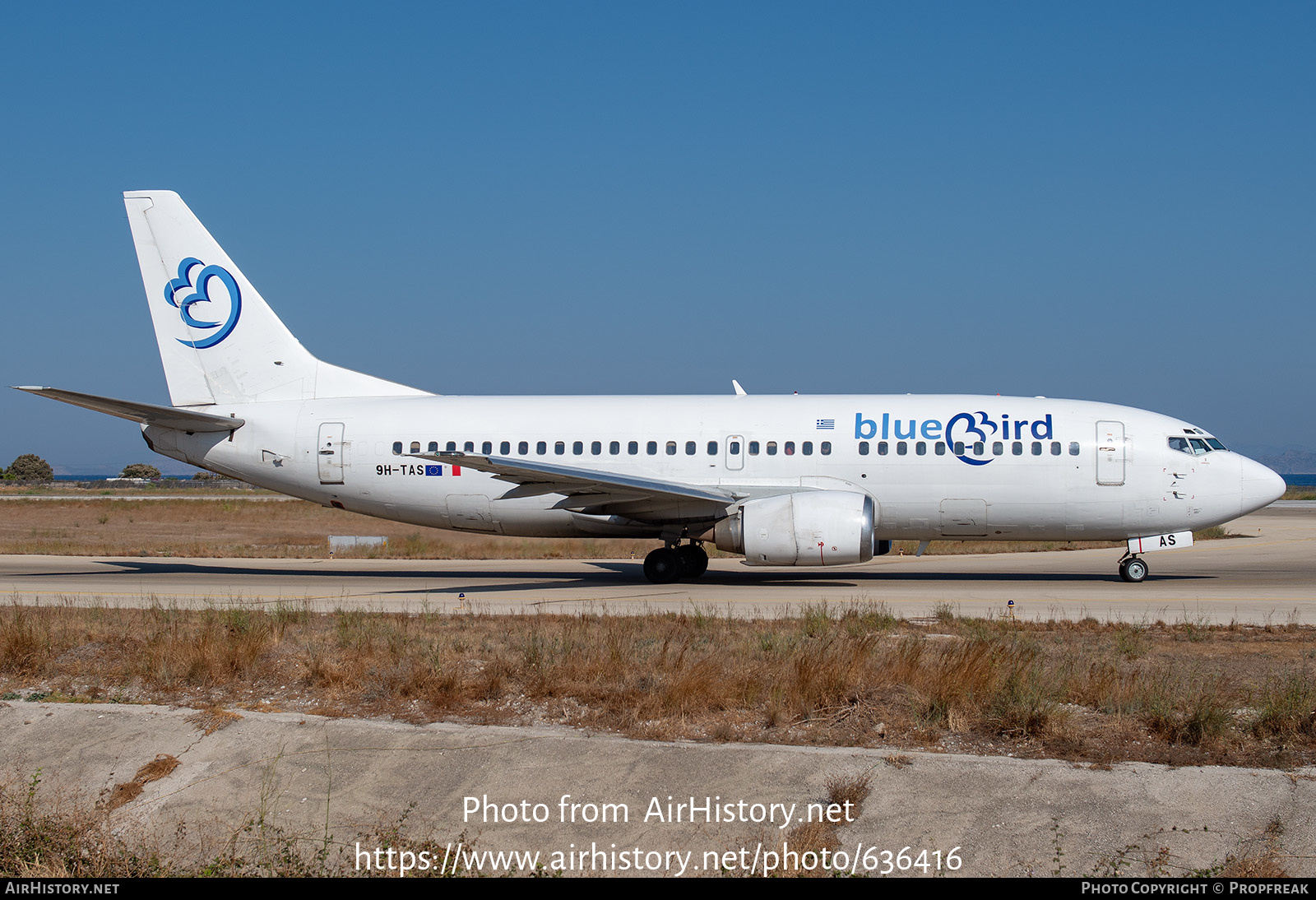 Aircraft Photo of 9H-TAS | Boeing 737-3Y0 | BlueBird Airways | AirHistory.net #636416