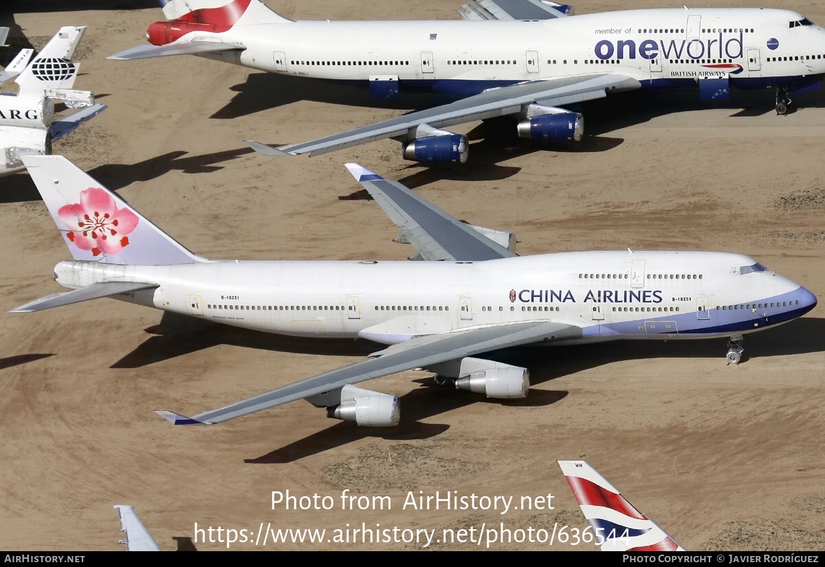 Aircraft Photo of B-18251 | Boeing 747-409 | China Airlines | AirHistory.net #636544