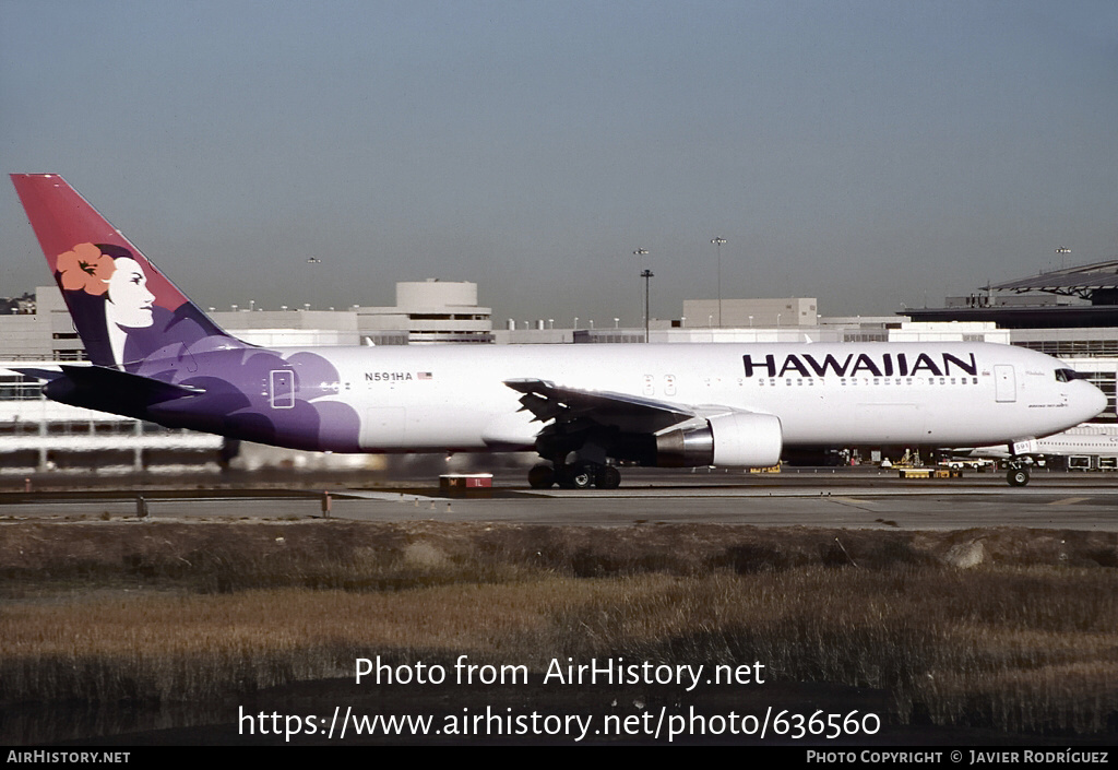 Aircraft Photo of N591HA | Boeing 767-33A/ER | Hawaiian Airlines | AirHistory.net #636560