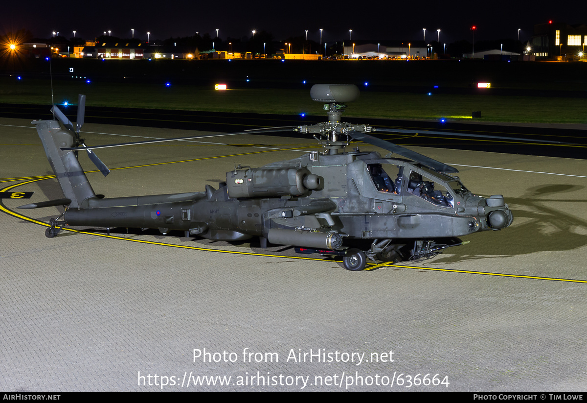 Aircraft Photo of ZJ210 | Westland WAH-64D Longbow Apache AH1 | UK - Army | AirHistory.net #636664