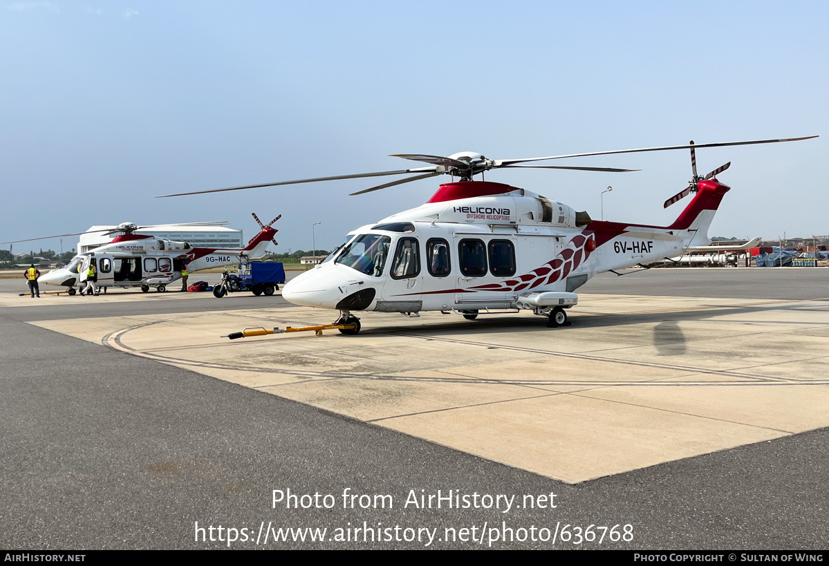 Aircraft Photo of 6V-HAF | AgustaWestland AW-139 | Heliconia Offshore Helicopters | AirHistory.net #636768