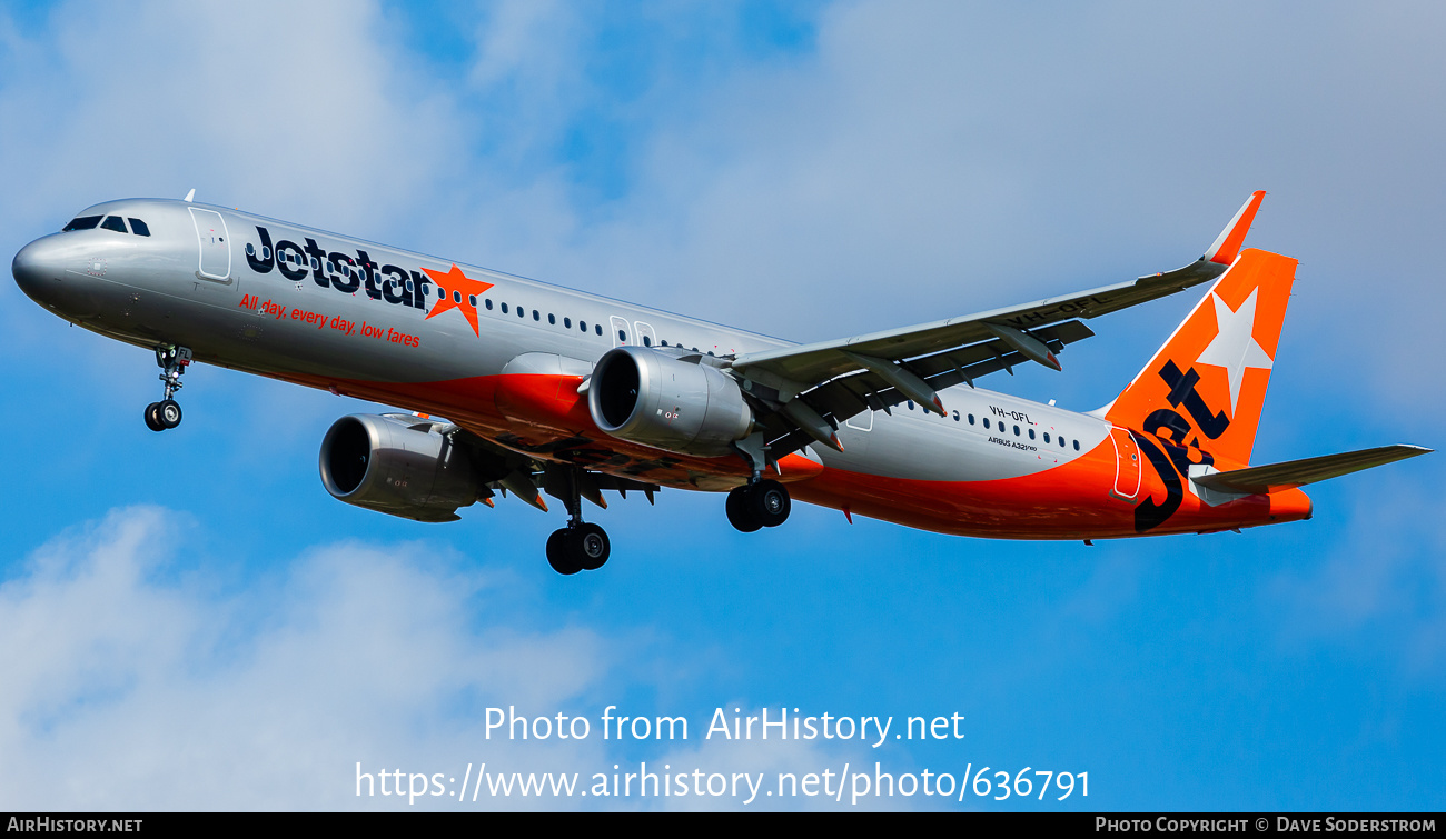 Aircraft Photo of VH-OFL | Airbus A321-251NX | Jetstar Airways | AirHistory.net #636791