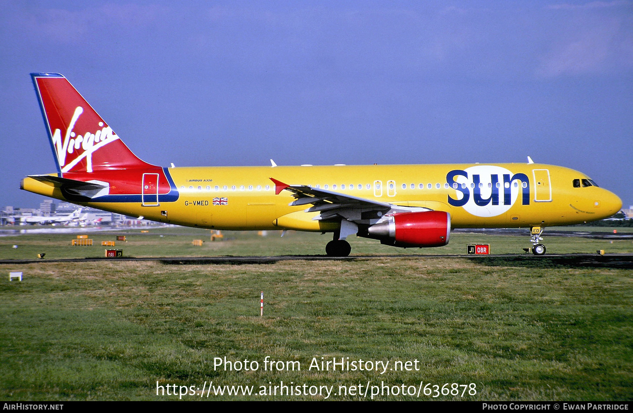 Aircraft Photo of G-VMED | Airbus A320-214 | Virgin Sun | AirHistory.net #636878