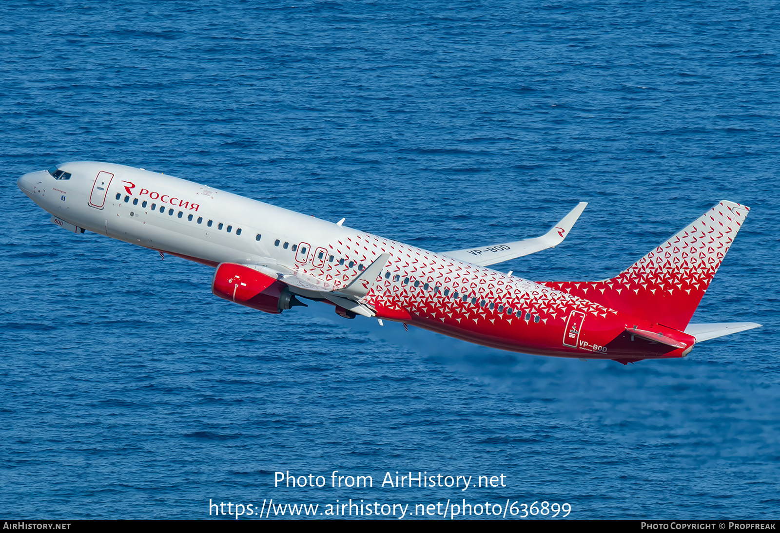 Aircraft Photo of VP-BOD | Boeing 737-800 | Rossiya - Russian Airlines | AirHistory.net #636899