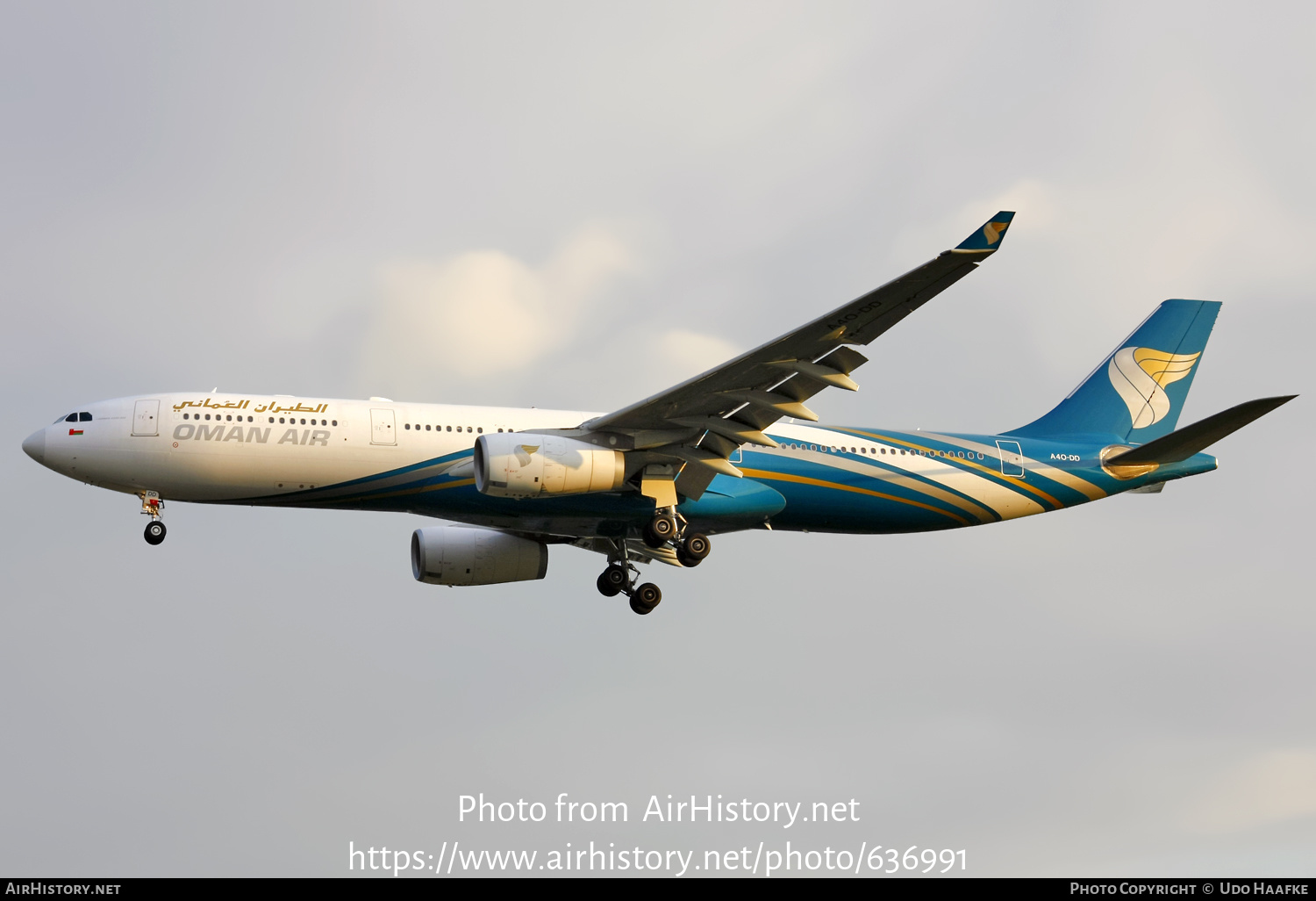 Aircraft Photo of A4O-DD | Airbus A330-343 | Oman Air | AirHistory.net #636991