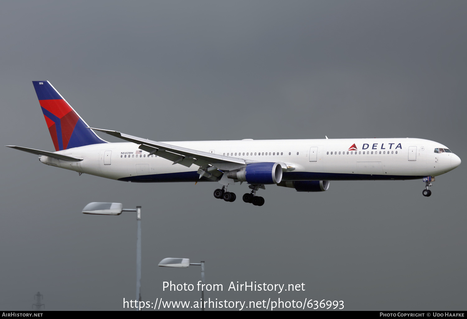 Aircraft Photo of N840MH | Boeing 767-432/ER | Delta Air Lines | AirHistory.net #636993