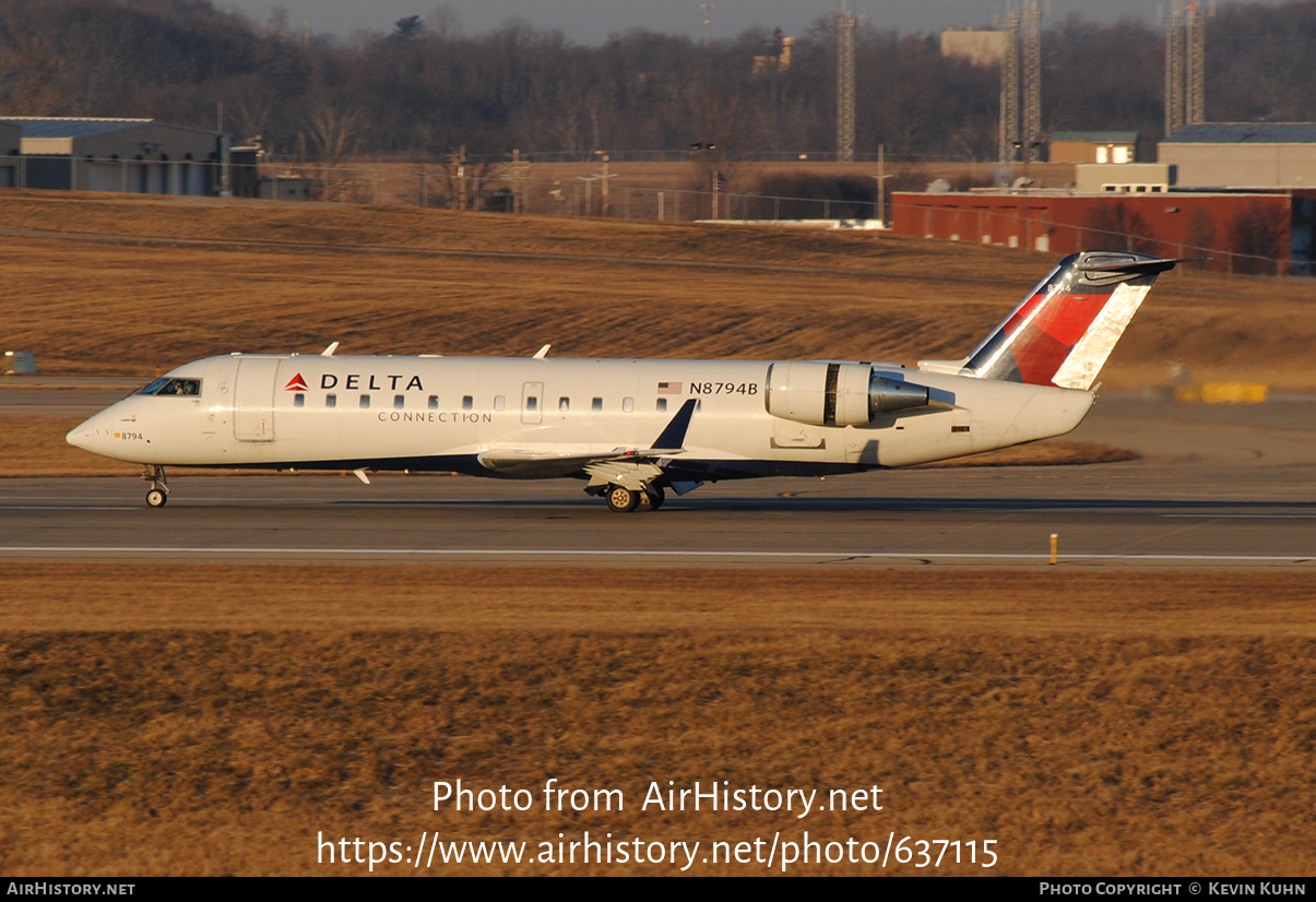 Aircraft Photo of N8794B | Bombardier CRJ-440 (CL-600-2B19) | Delta Connection | AirHistory.net #637115