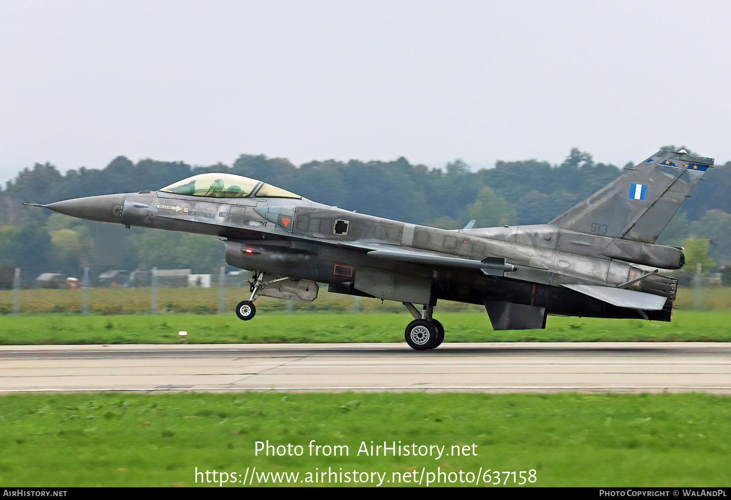 Aircraft Photo of 513 | Lockheed Martin F-16C Fighting Falcon | Greece - Air Force | AirHistory.net #637158