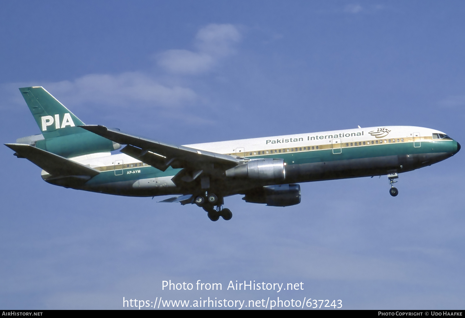 Aircraft Photo of AP-AYM | McDonnell Douglas DC-10-30 | Pakistan International Airlines - PIA | AirHistory.net #637243