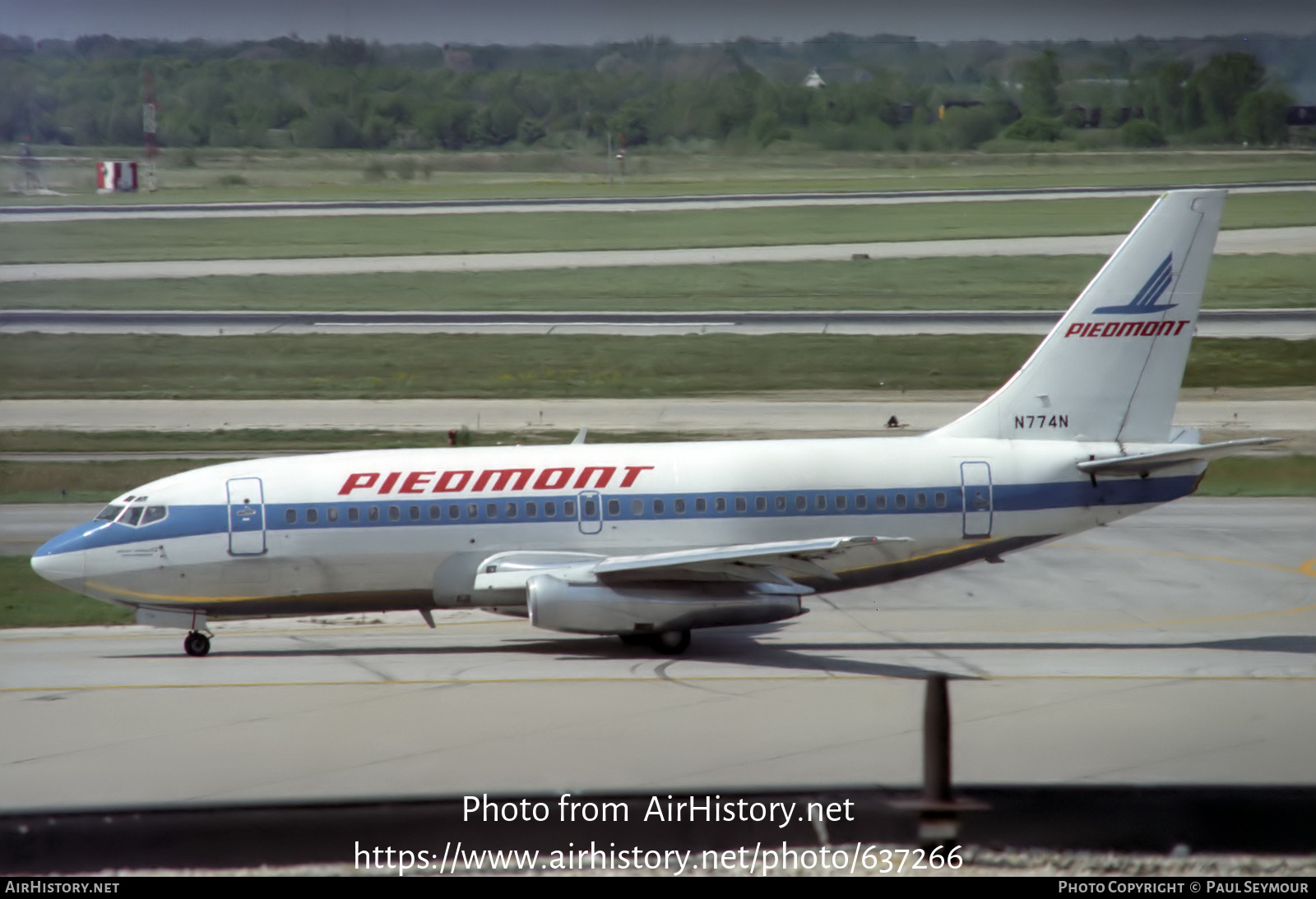Aircraft Photo of N774N | Boeing 737-2Q9/Adv | Piedmont Airlines | AirHistory.net #637266