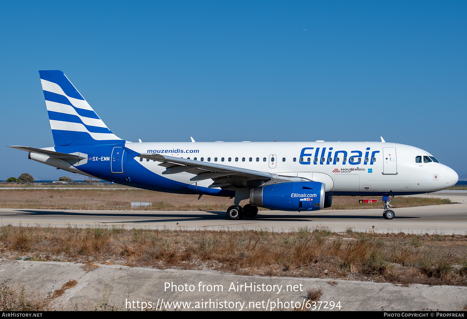 Aircraft Photo of SX-EMM | Airbus A319-132 | Ellinair | AirHistory.net #637294