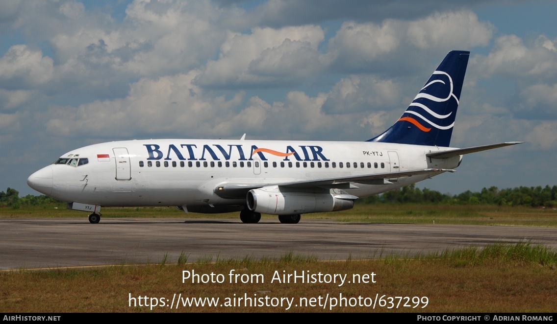 Aircraft Photo of PK-YTJ | Boeing 737-204 | Batavia Air | AirHistory.net #637299