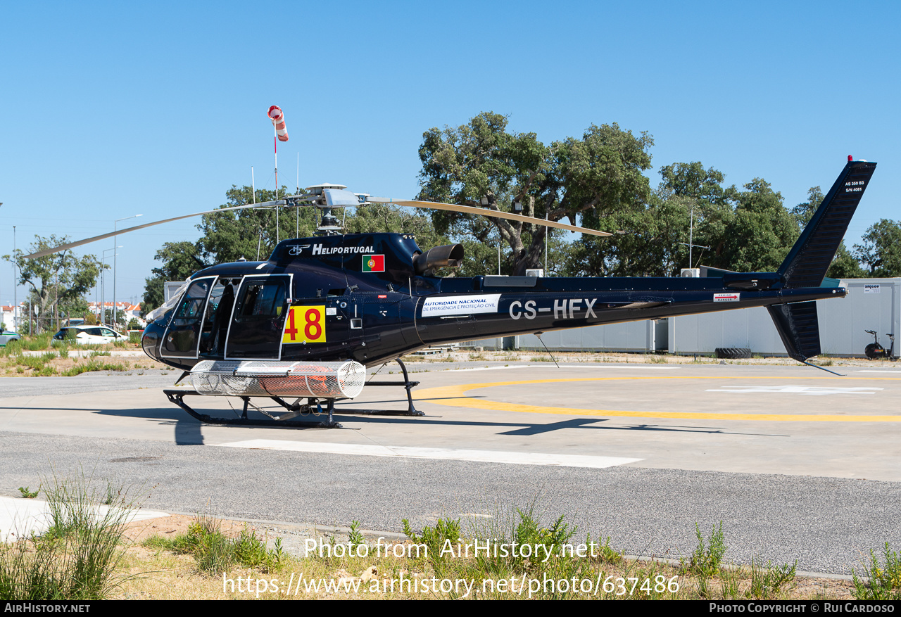 Aircraft Photo of CS-HFX | Aerospatiale AS-350B-3 Ecureuil | Autoridade Nacional de Emergência e Proteção Civil | AirHistory.net #637486