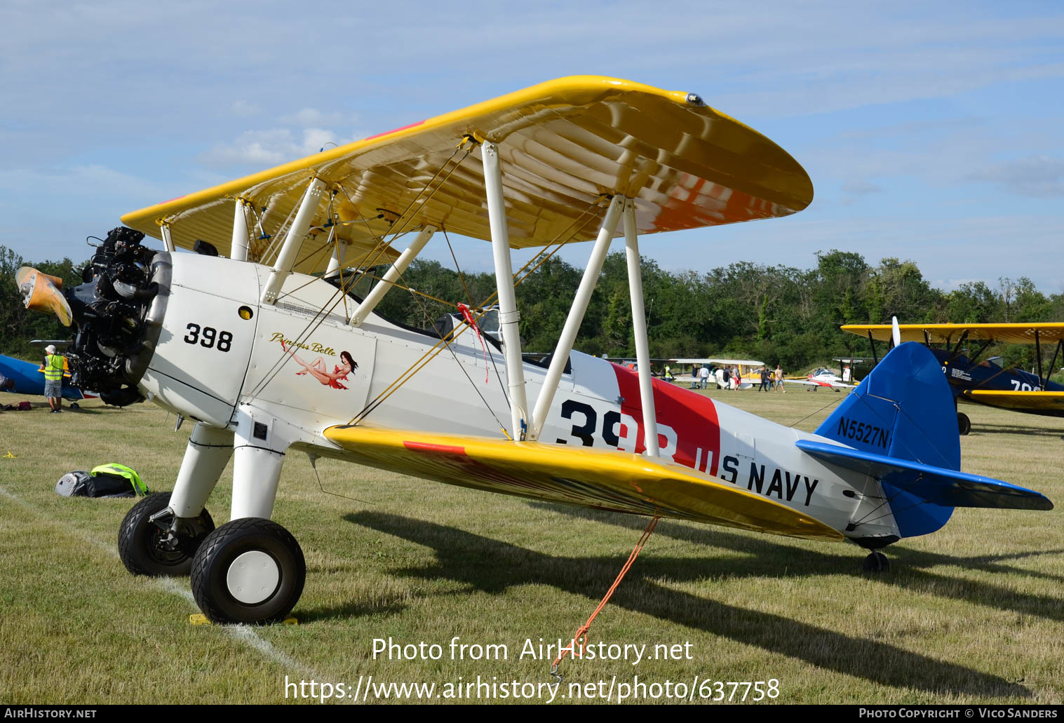 Aircraft Photo of N5527N / 398 | Boeing B75N1 Stearman | USA - Navy | AirHistory.net #637758