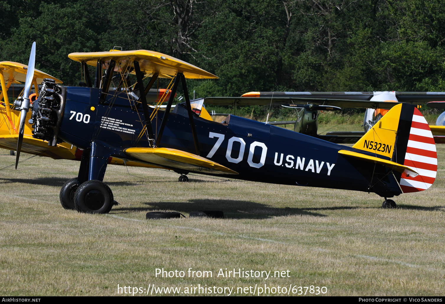 Aircraft Photo of N5323N | Boeing N2S-5 Kaydet (A75N1) | USA - Navy | AirHistory.net #637830