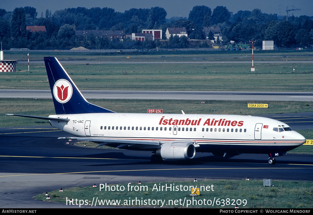 Aircraft Photo of TC-IAC | Boeing 737-382 | Istanbul Airlines | AirHistory.net #638209