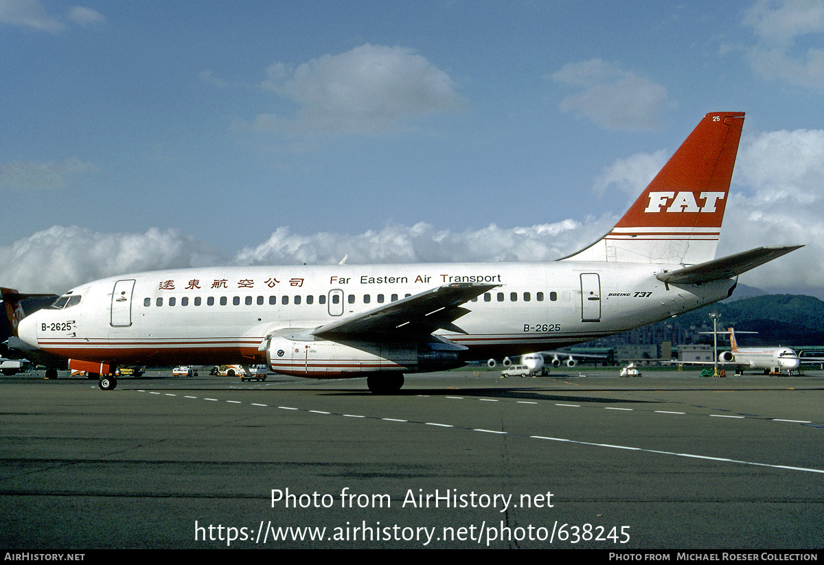 Aircraft Photo of B-2625 | Boeing 737-27A/Adv | Far Eastern Air Transport - FAT | AirHistory.net #638245