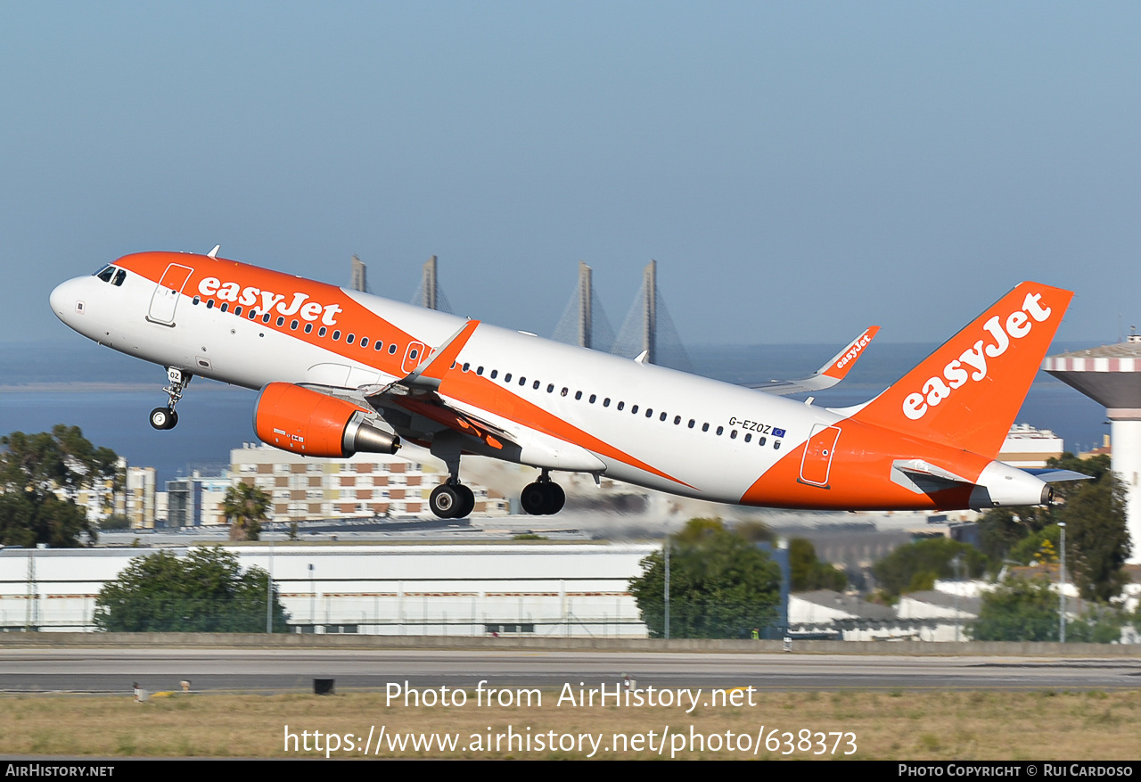 Aircraft Photo of G-EZOZ | Airbus A320-214 | EasyJet | AirHistory.net #638373