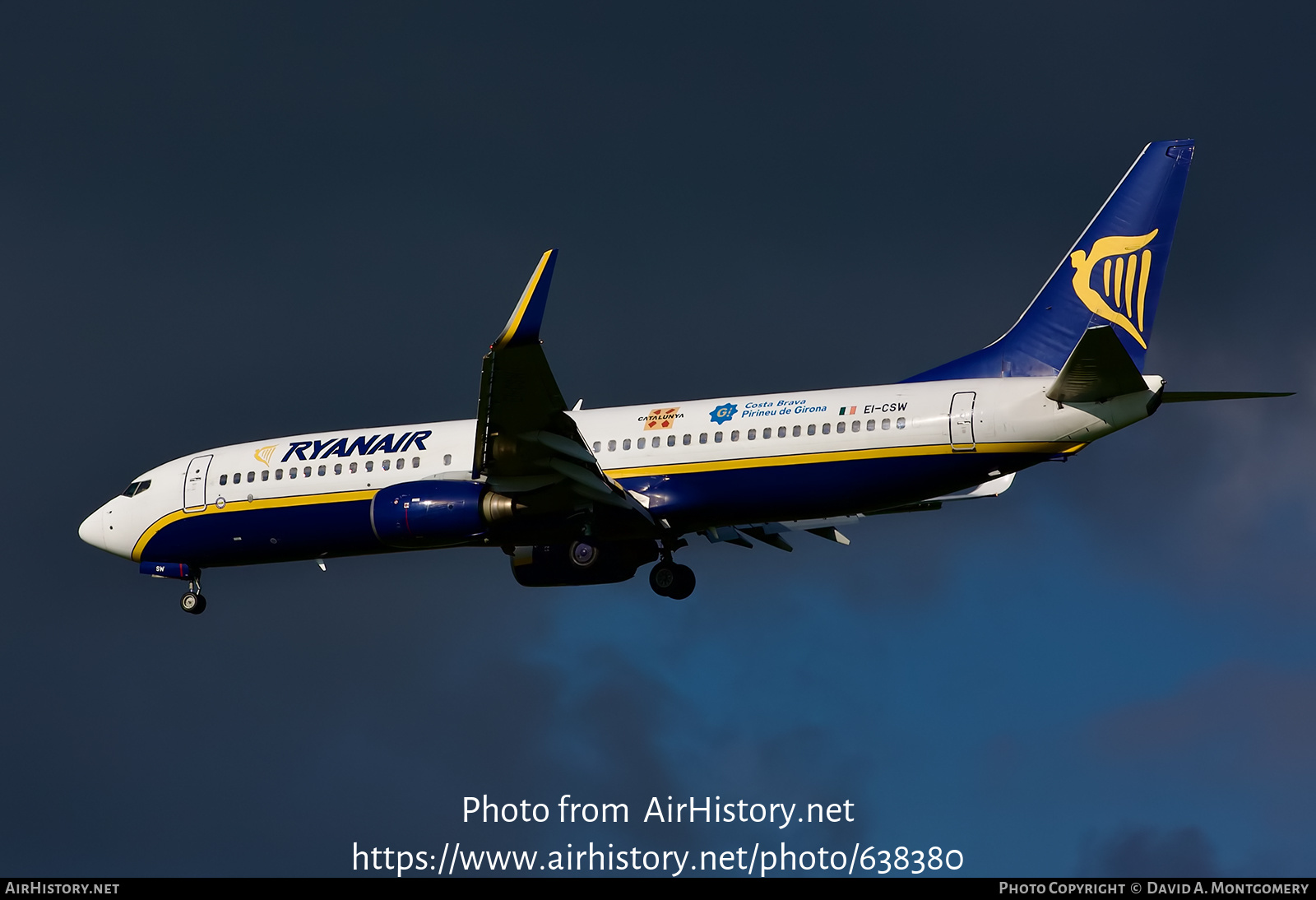 Aircraft Photo of EI-CSW | Boeing 737-8AS | Ryanair | AirHistory.net #638380