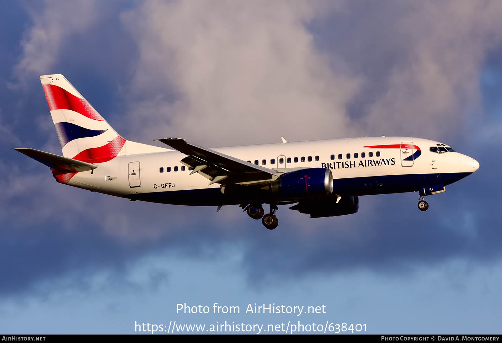 Aircraft Photo of G-GFFJ | Boeing 737-5H6 | British Airways | AirHistory.net #638401