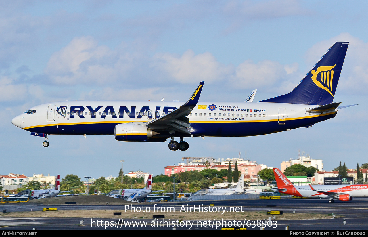 Aircraft Photo of EI-EXF | Boeing 737-8AS | Ryanair | AirHistory.net #638503