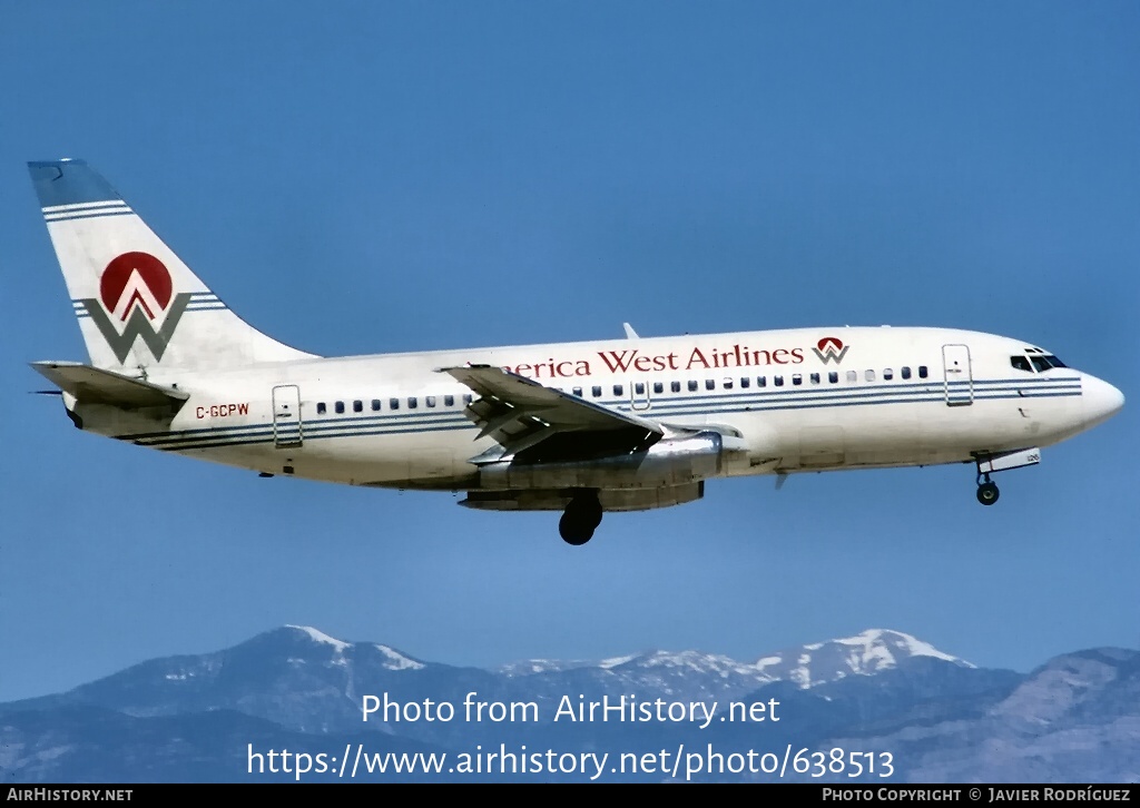 Aircraft Photo of C-GCPW | Boeing 737-275/Adv | America West Airlines | AirHistory.net #638513