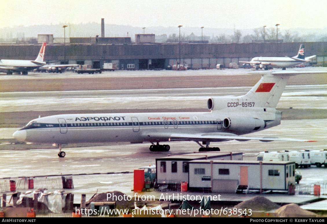 Aircraft Photo of CCCP-85157 | Tupolev Tu-154B | Aeroflot | AirHistory.net #638543