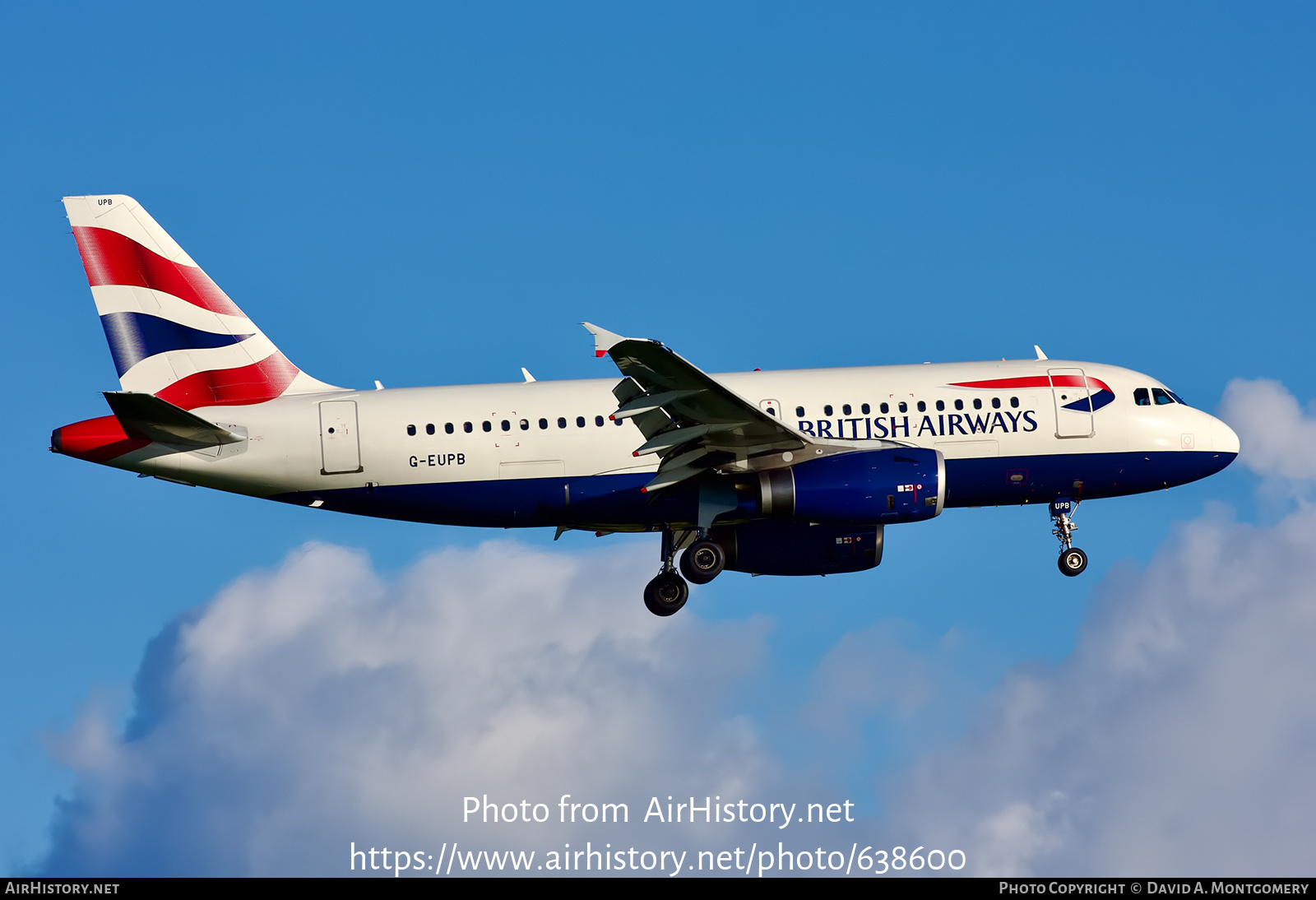 Aircraft Photo of G-EUPB | Airbus A319-131 | British Airways | AirHistory.net #638600