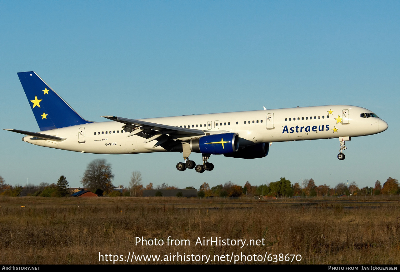 Aircraft Photo of G-STRZ | Boeing 757-258 | Astraeus Airlines | AirHistory.net #638670