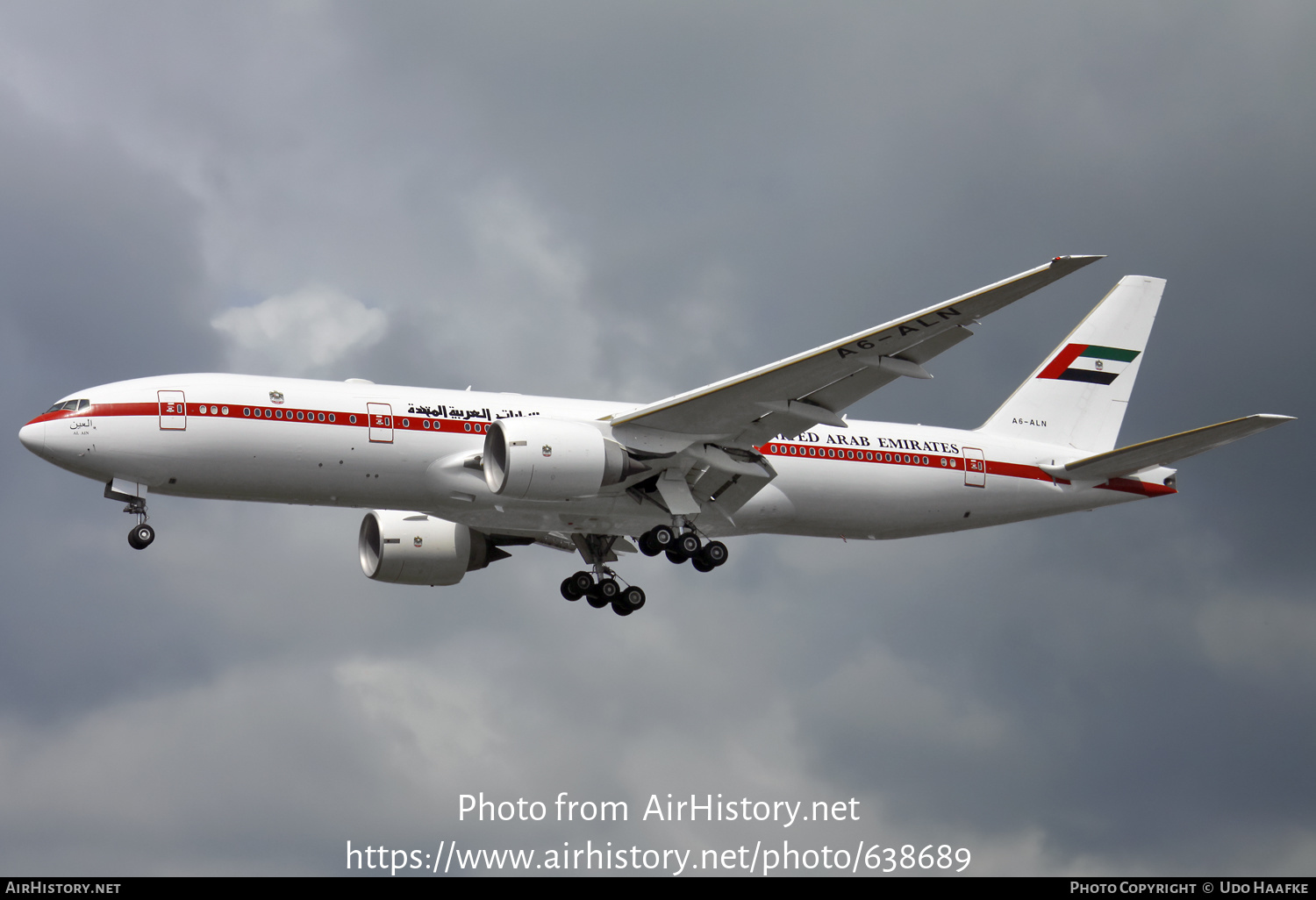 Aircraft Photo of A6-ALN | Boeing 777-2AN/ER | United Arab Emirates Government | AirHistory.net #638689