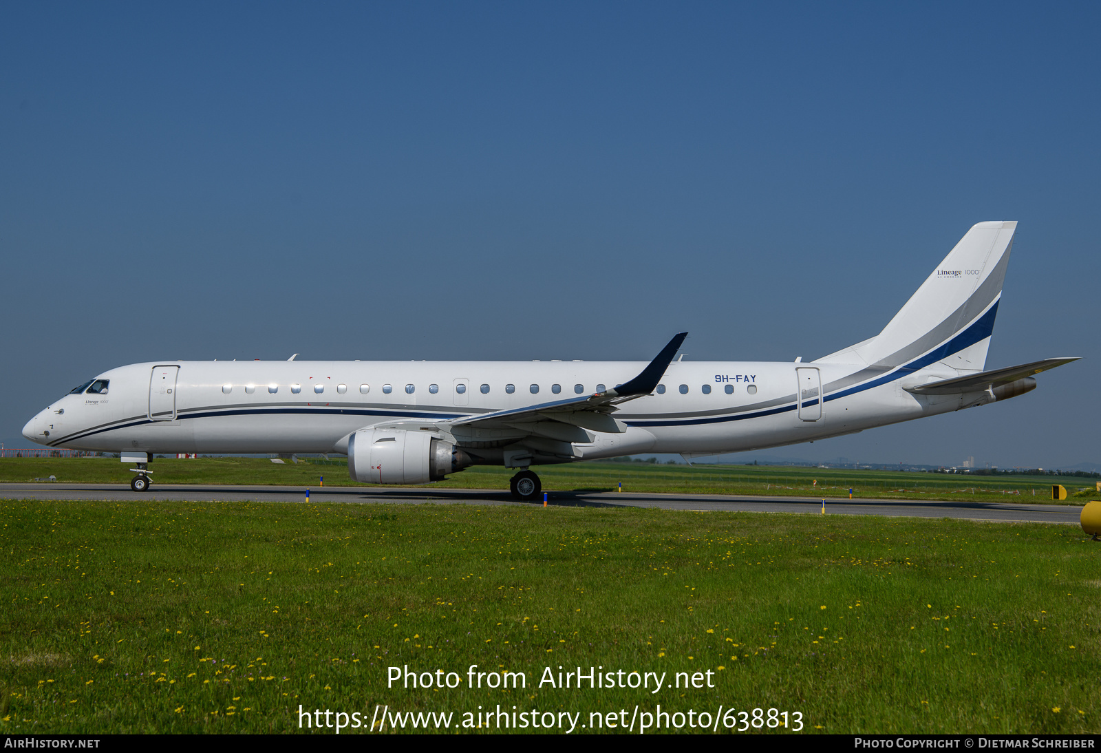 Aircraft Photo of 9H-FAY | Embraer Lineage 1000 (ERJ-190-100ECJ) | AirHistory.net #638813