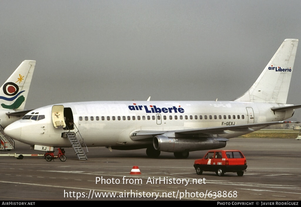 Aircraft Photo of F-GEXJ | Boeing 737-2Q8/Adv | Air Liberté | AirHistory.net #638868