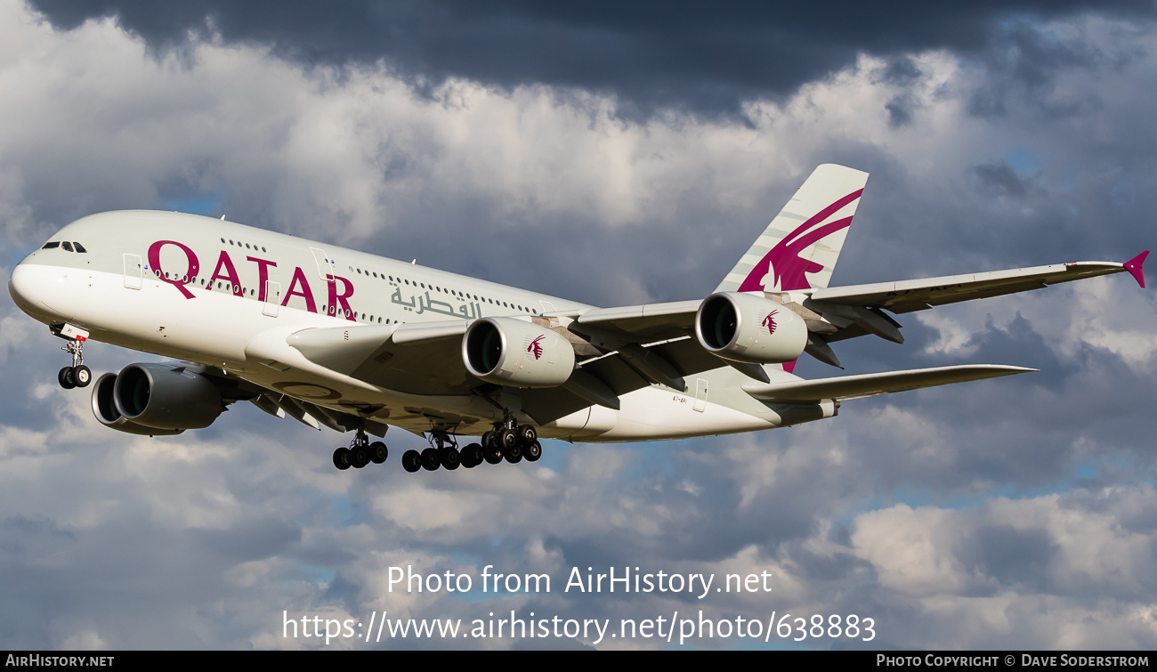 Aircraft Photo of A7-API | Airbus A380-861 | Qatar Airways | AirHistory.net #638883