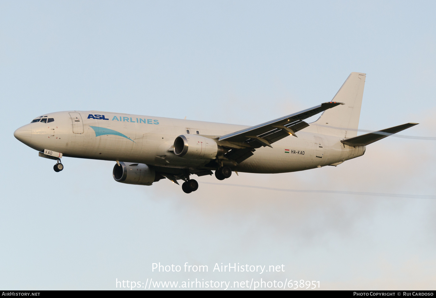 Aircraft Photo of HA-KAD | Boeing 737-4Y0(SF) | ASL Airlines | AirHistory.net #638951