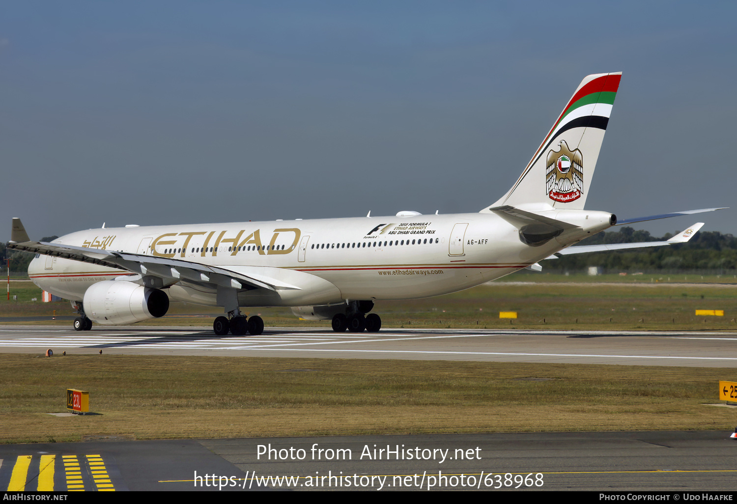 Aircraft Photo of A6-AFF | Airbus A330-343 | Etihad Airways | AirHistory.net #638968