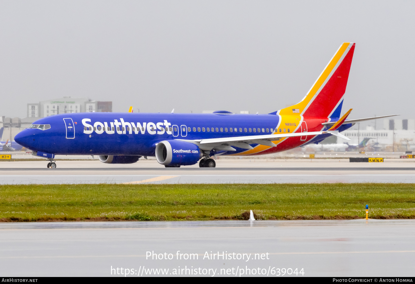 Aircraft Photo of N8911Q | Boeing 737-8 Max 8 | Southwest Airlines | AirHistory.net #639044