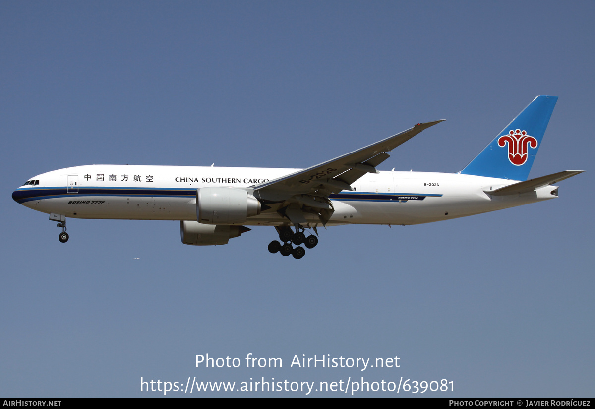 Aircraft Photo Of B-2026 | Boeing 777-F1B | China Southern Airlines ...